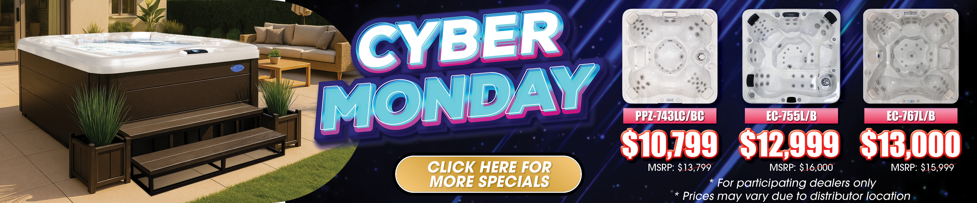 Calspas hot tub being used in a family setting - Waco