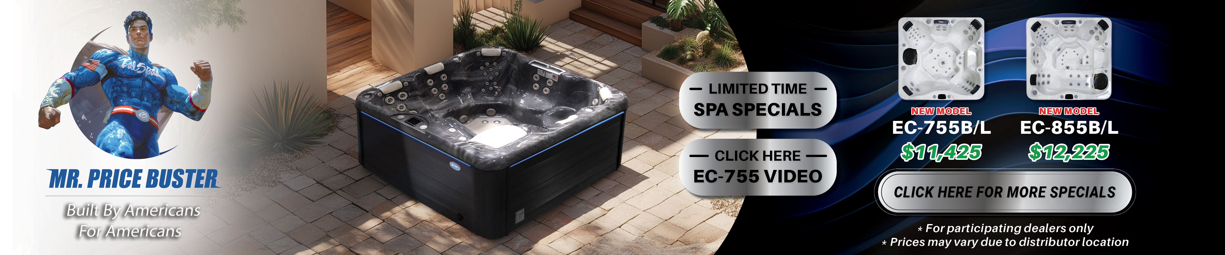 Calspas hot tub being used in a family setting - Waco